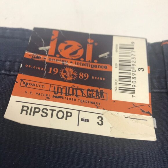 LEI Ripstop Utility Gear Dark Blue Orange Shorts 3 - Picture 5 of 6